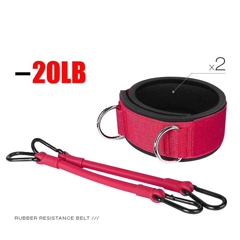 Weerstand Band Leggings Gesp Leggings Perzik Billen Fitness Oefening Training Billen Om Vet Te Verminderen: Rood
