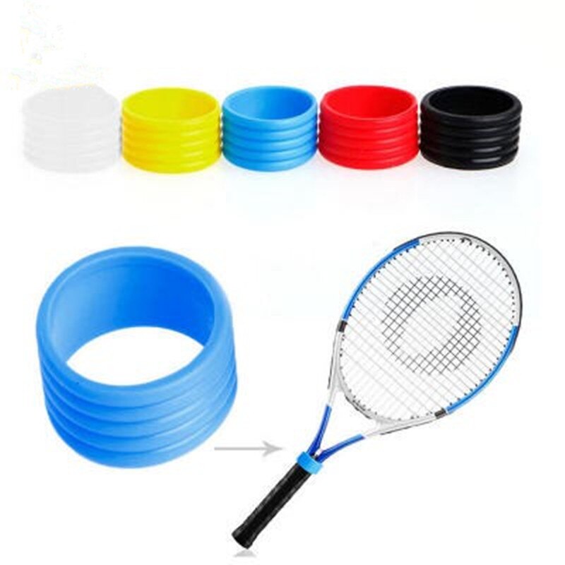 1 stücke Tennis Schläger Griff Silikon Ring Tennis Grip Elastische Protector Over Fix Ring Absorbieren Stretchy Ringe