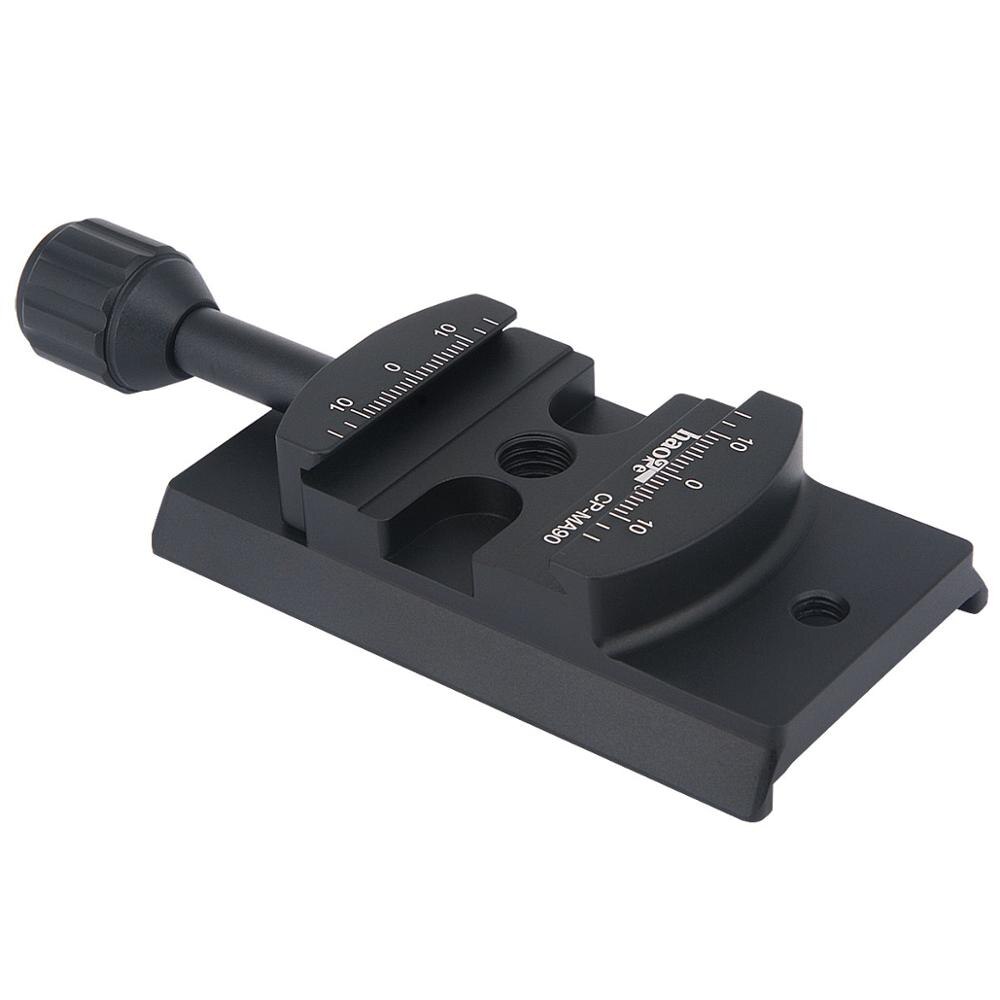 Haoge-Adaptador de pinza QR de liberación rápida, convertidor para seleccionar Manfrotto, Sachtler, Benro, Sirui, trípode, cabezal de vídeo fluido, compatible con Arca