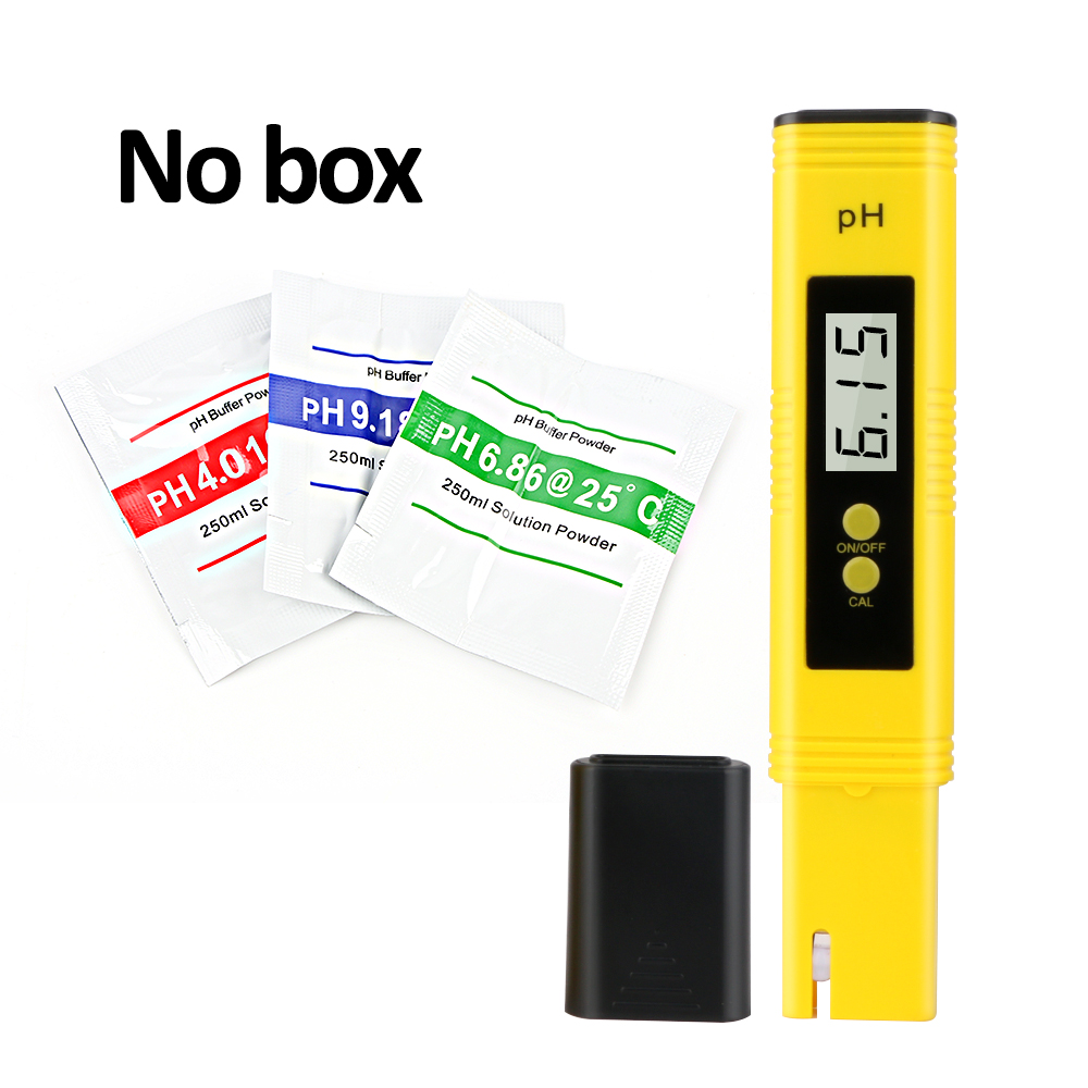 Rz Ph Meter Water Hydrocultuur Digitale Ph Tester Pen 0.01 Hoge Nauwkeurigheid Met 0-14 Ph Bereik Huishoudelijke Drinken zwembad Aquarium: PH-127-YE-SIM