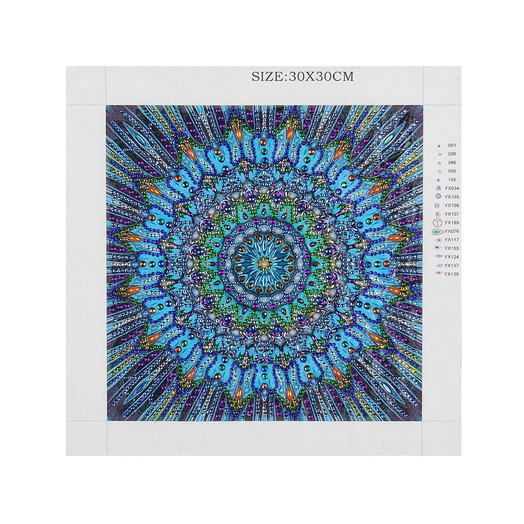 5D DIY Special Shaped Diamond Painting Mandala Kits DIY Diamond Art Paint Cross Stitch for Adults and Kids: DZ229