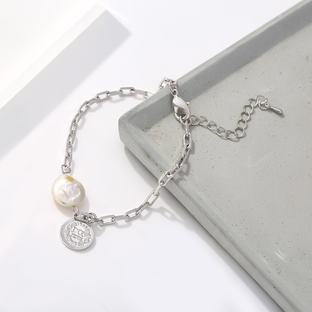 Yhpup naturel perles Portrait chaîne Bracelet Bracelet été bijoux pour femmes à la bijoux accessoires