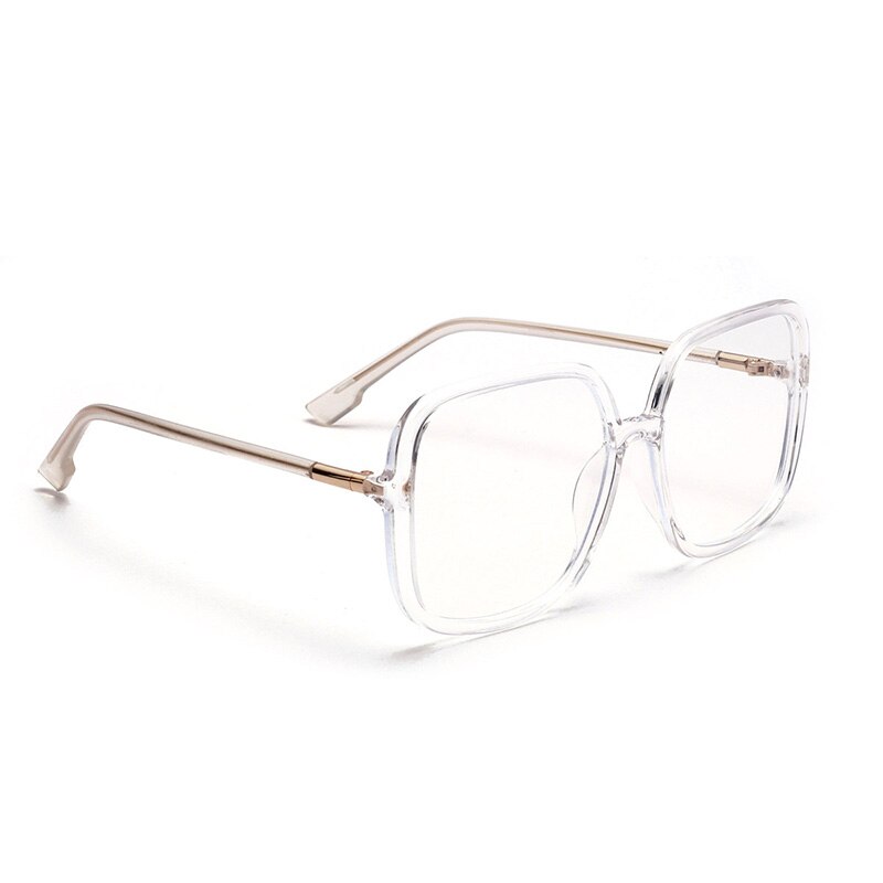 Unisex Anti Blue Ray Computer Glasses Frame Men Women Screen Radiation Eyewear Office Gaming Goggle UV Blocking Eye Spectacles: Transparent