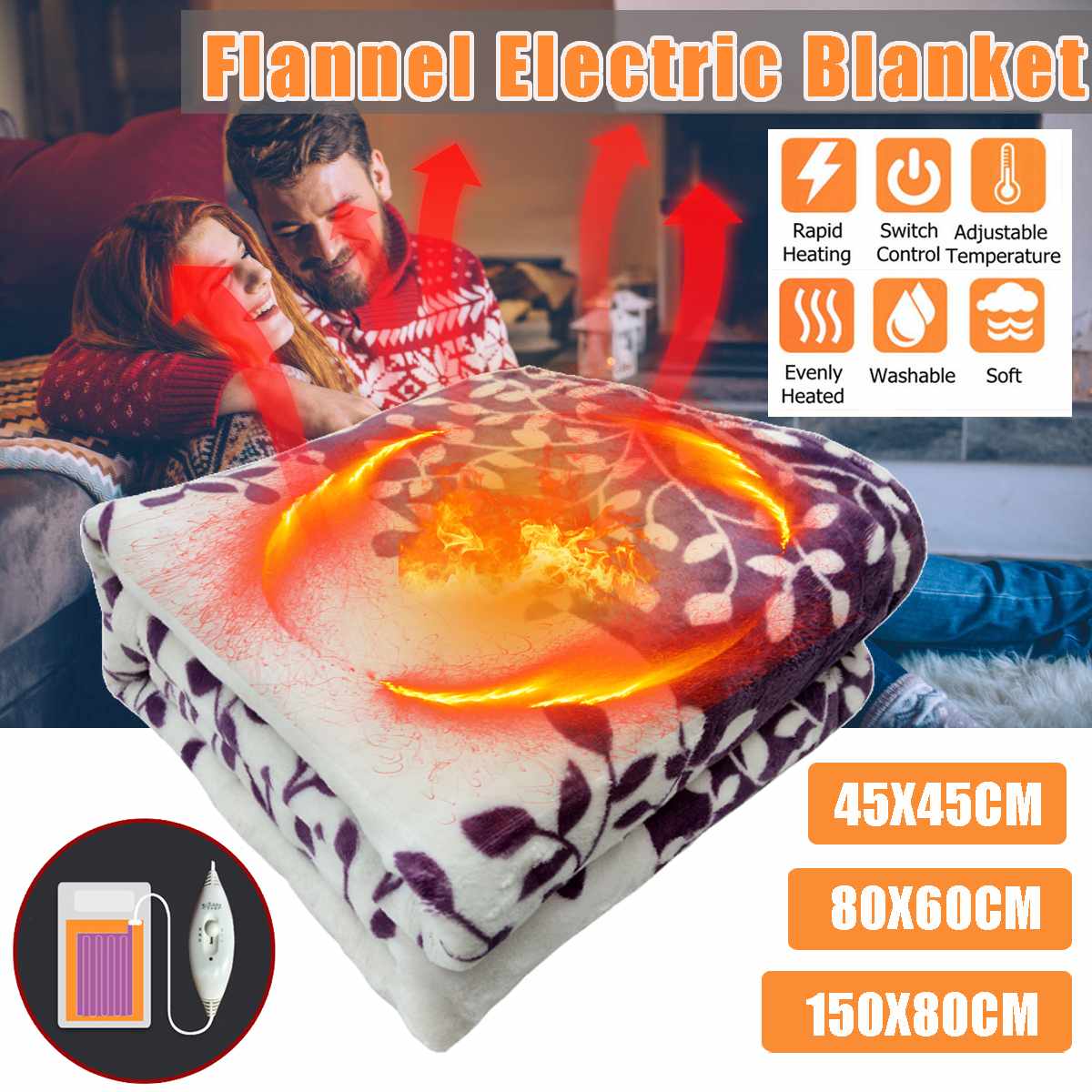 Electric Blanket Thicker Heater Body Warmer Heated Blanket Thermostat Electric Heating Blanket Electric Heating