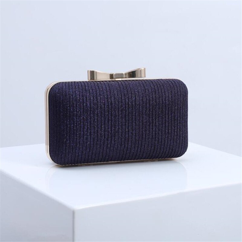 fold evening clutch bags bow bling wedding banquet purse crossbody bags for women dinner bags LXG12