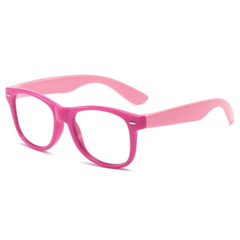 Boy Transparent Girls Eyeglasses Anti Blue Light Eyeware Frame Kids Square Children: 8