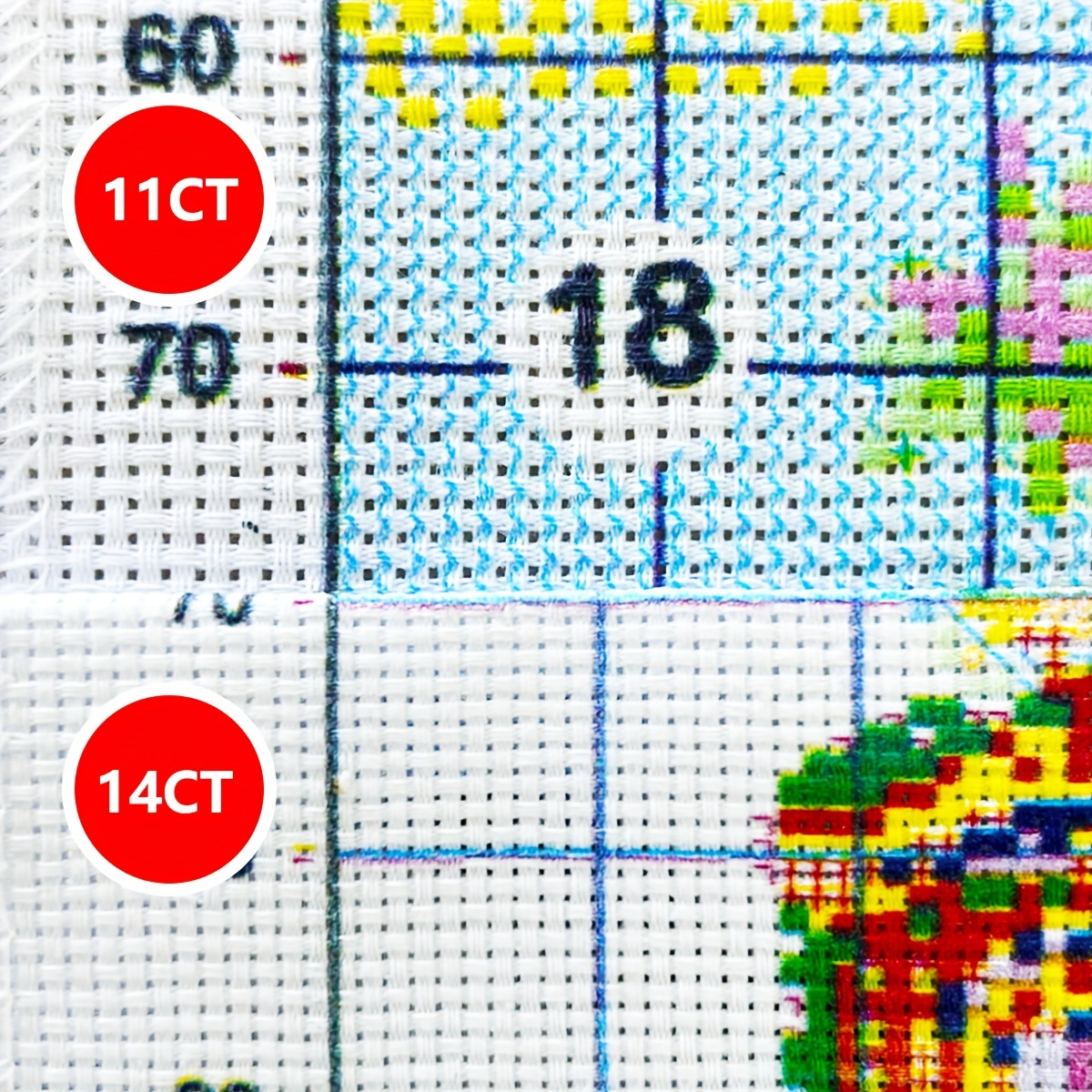 1pc 40X50CM/15.74*19.7inch Flower cat cross stitch Kit DIY kit 11CT/14CT Eco-cotton Thread for Wall decoration
