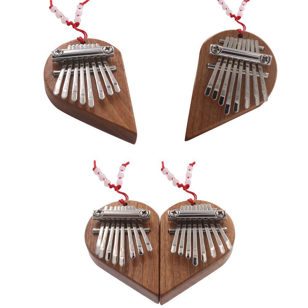Mini Piano à doigts Kalimba 8 touches, fabrication soignée, de saint valentin