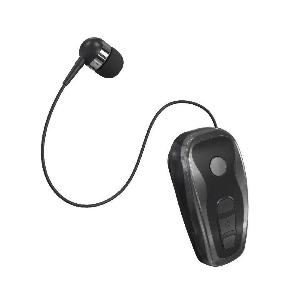 Q7 Wireless Convenient Bluetooth 4.1 Earphone Stereo Headset Voice Report In-Ear Retractable Wire Business Neck Clip