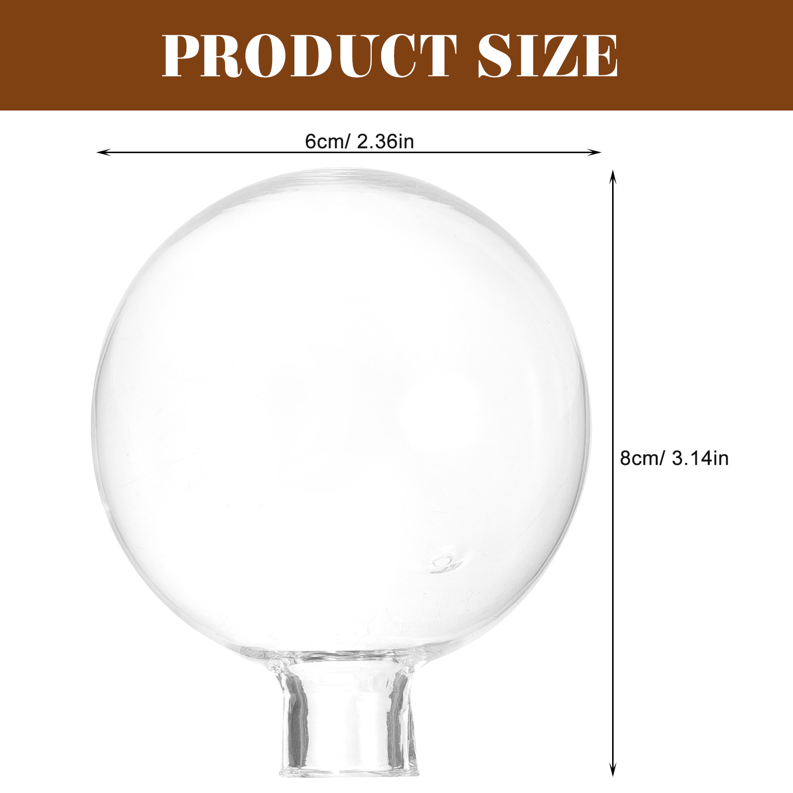 Abat-jour boule ronde G4, lustre multi-têtes, couvercle en verre, abat-jour suspendu de remplacement, abat-jour Transparent pour abat-jour