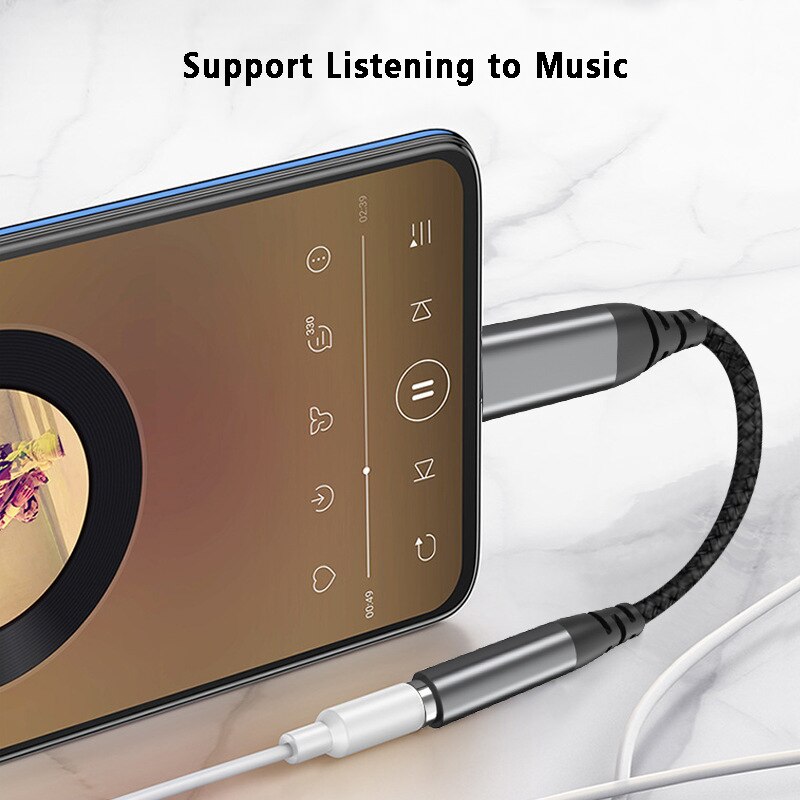 Realtek ALC5686 USB Type C to 3.5mm DAC Headphone Amp 16-32Ohm Output SNR 125 dB PCM 32bit 384KHz for MacBook Android Windows 10