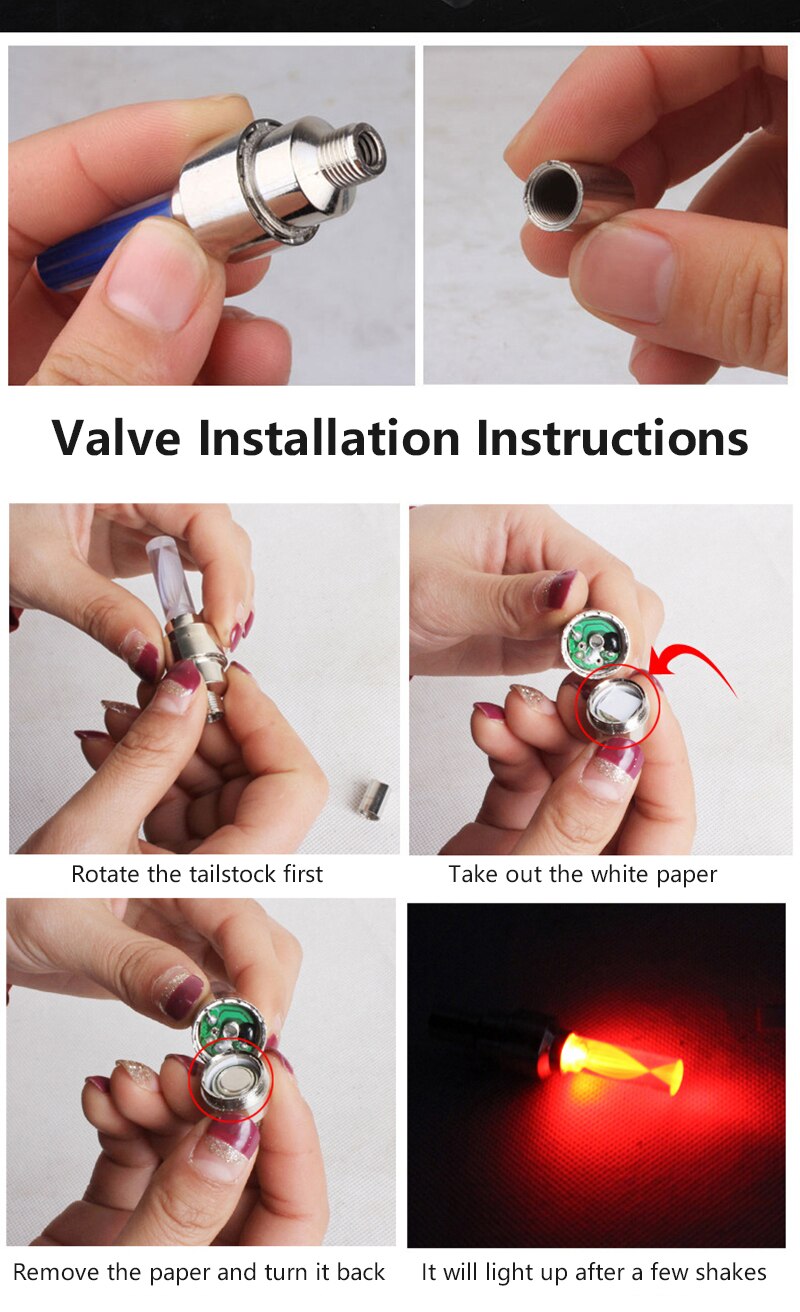 2 pièces LED néon lumière Valve tige capuchon pour vélo vélo voiture moto roue pneu lampe bleu vert rose jaune LED pneu lumière