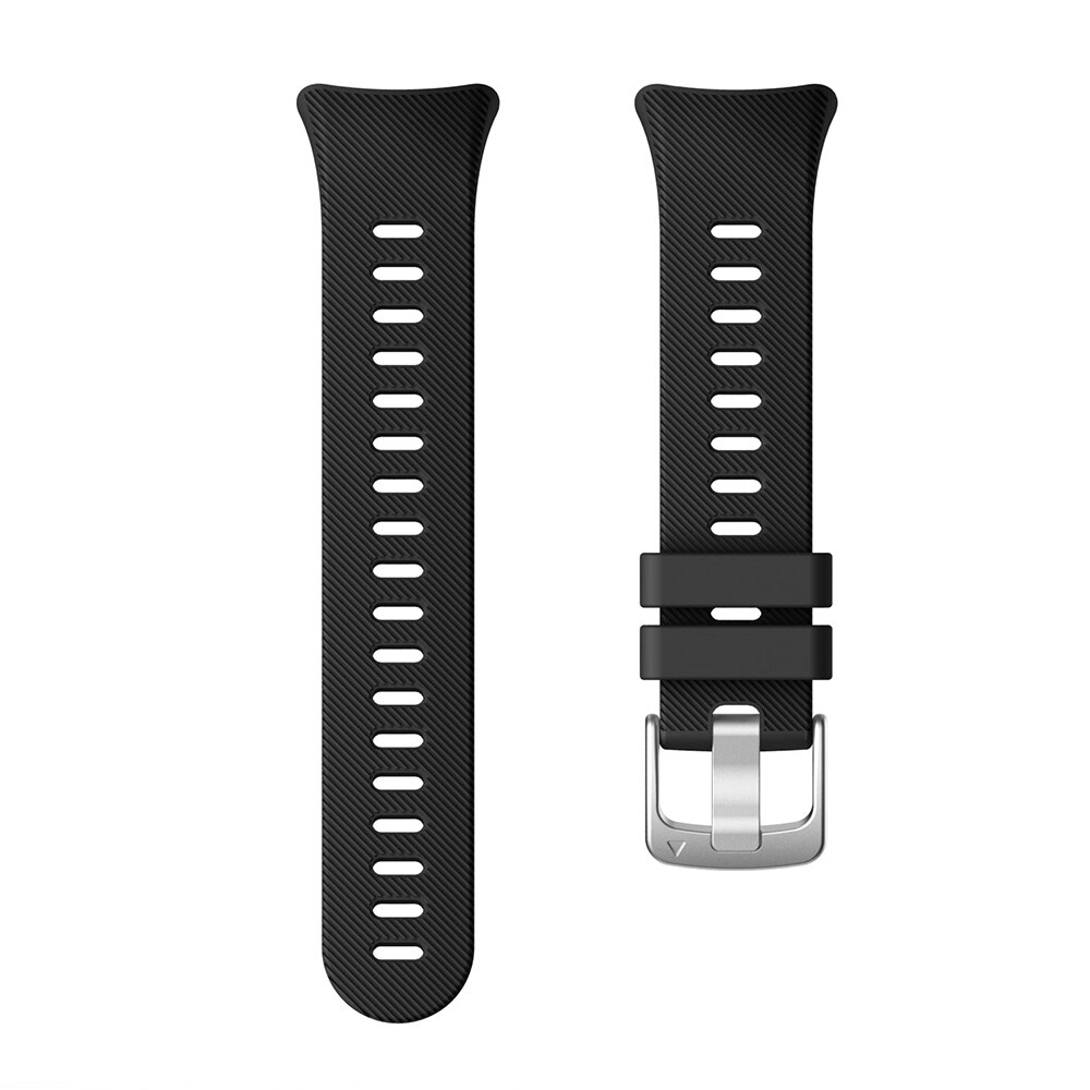 Silicone Watchband For Garmin Swim 2 Smart Watch Band Replacement Wrist Band Strap for Garmin Swim 2: Black