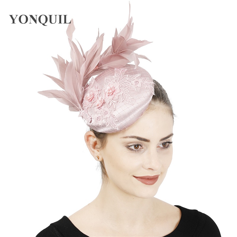 Mooie Mode Vrouwen Bruiloft Hoed Bridal Dames Bruiloft Fascinators Hoofdband Met Fancy Feather Party Gelegenheid Haar Accessoires