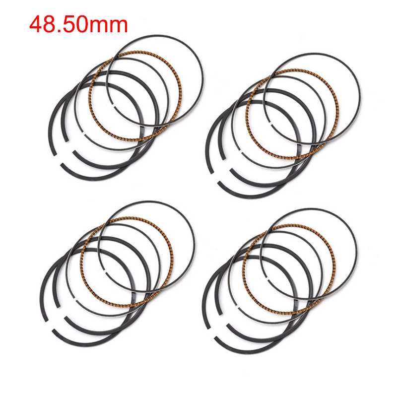 1/4 Sets Motorcycle Engine Parts Piston Rings Kit Bore STD Size 48mm ~ 48.5mm For YAMAHA FZR250RR 3LN ZEAL250 FZX250 ZEAL 3YX: GRAY