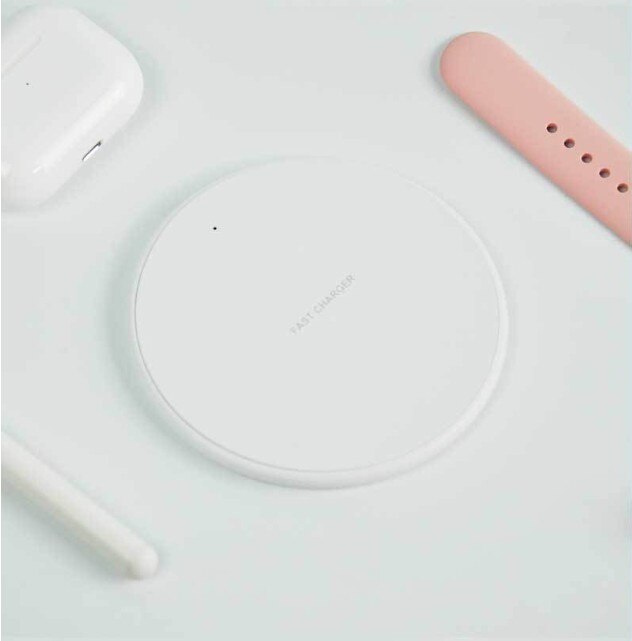 Wireless Charger For IPhone 11 Pro 8 X XR XS Max 10W USB Quick Wireless Charging Pad For IPhone Samsung Huawei Xiaomi: White
