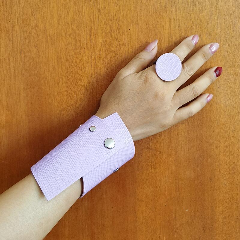 Tekstur læderarmbånd til kvinder armbånd femme punk wrap armbånd & armringe femme smykker