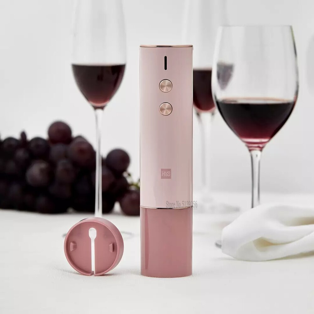 Original Xiaomi Automatic Red Wine Bottle Opener Stopper Fast Decanter Set Stopper Electric Corkscrew Foil Cutter Cork Out Tool