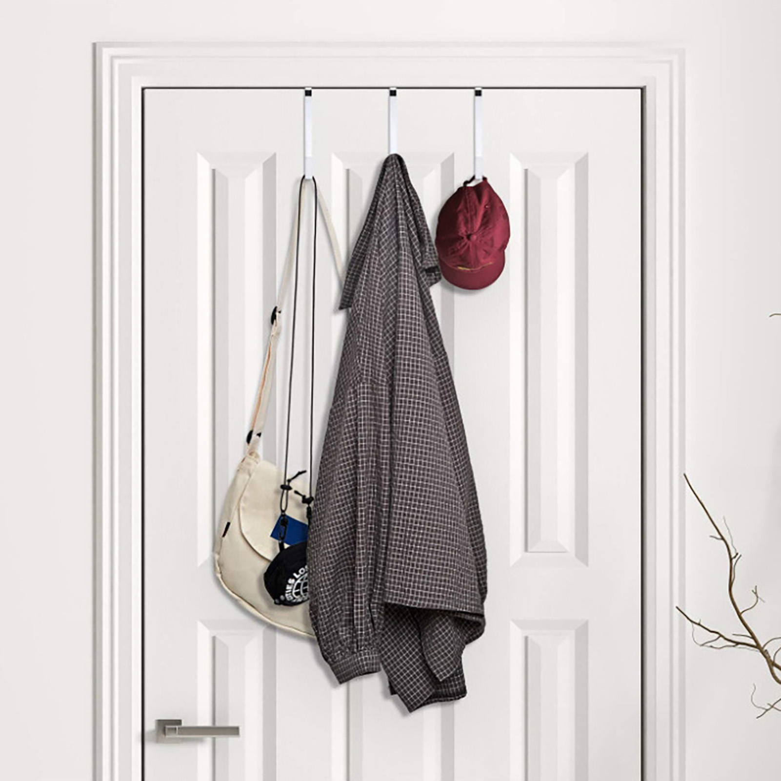 1Pc Multifunctionele Deur Hanger Keukenkast Deur Terug Haak Opknoping Rek Kleding Jas Handdoek Hanger Badkamer Accessoires