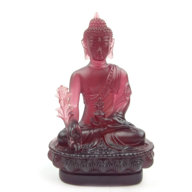 Statues de bouddha émaillées colorées, accessoires de décoration pour la maison, ornements pour la maison, pour l'artisanat,: 5