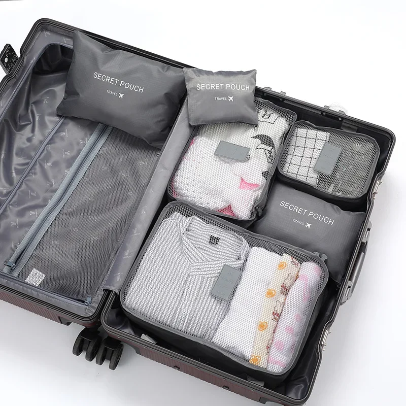 6/1Pc Travel Clothes Storage Waterproof Bags Portable Luggage Organizer Pouch Packing Cube 9 Colors Local Stock: green
