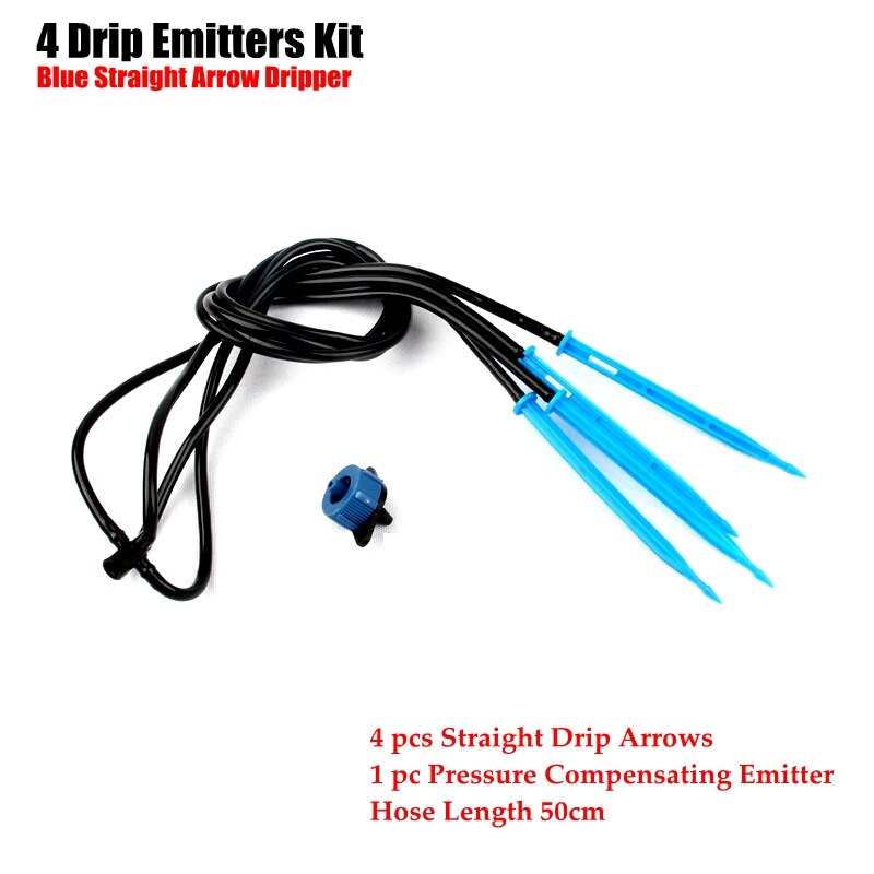 2Sets Garden Drip Irrigation System Kits Bonsai Flower Watering Drip Arrow Drippers Gardening Drip Emitters Sprinklers