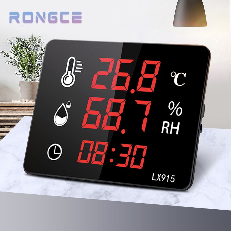 LED Multifunktionale Digitale Zauberstab-Montiert Thermometer Und Hygrometer Für Sauna Zimmer Mit Externe Sonde Regen Sensor lx915