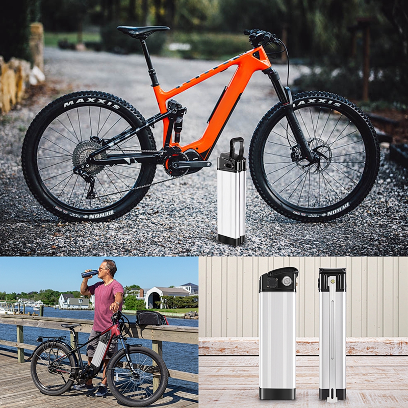 Caja de batería de gran capacidad para bicicleta eléctrica, 36V/48V, soporte 18650, accesorios para bicicleta eléctrica