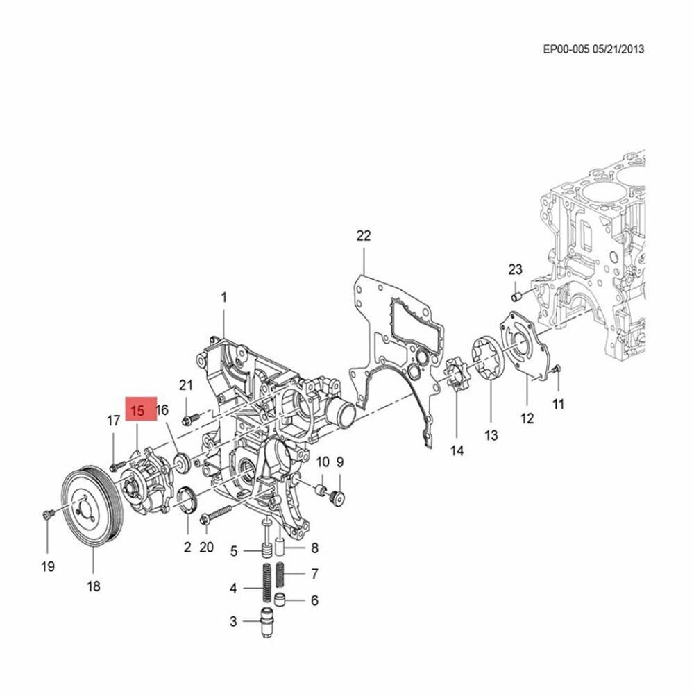 samochód 24405895 pompa wodna trwałe praktyczne i wygodne wytrzymałe akcesoria samochodowe pompa wodna