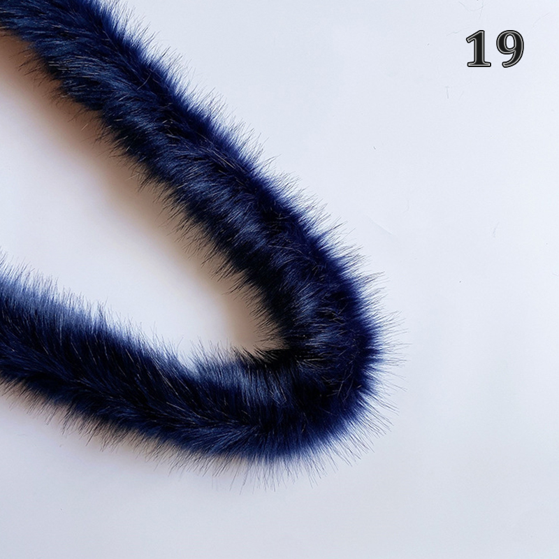 1M 24 Kleuren Wit Faux Vos Bont Pluche Lint Tapes Diy Trui Jas Kledingstuk Kap Hoed Kraag Trimmen materialen Decoratie: 19
