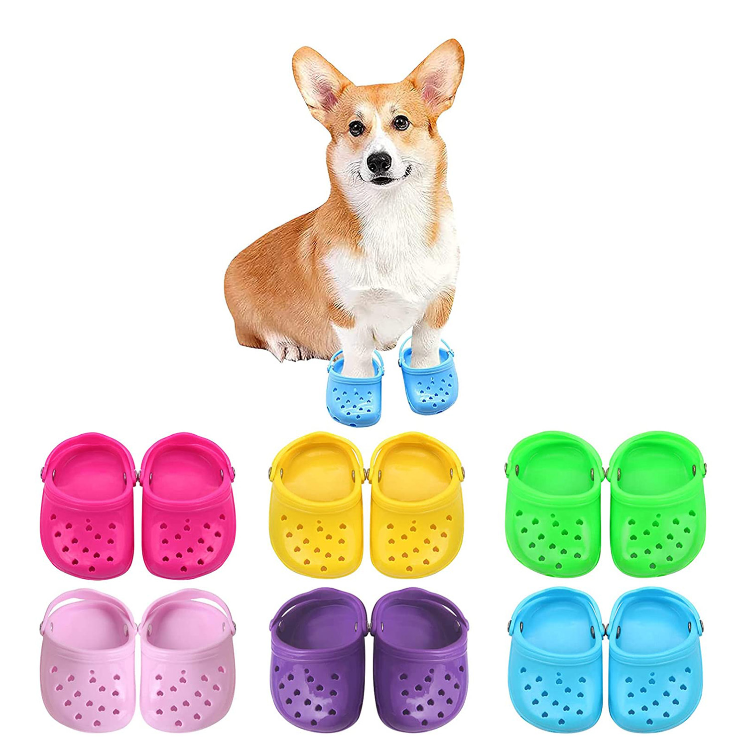 Dog Hole Shoes Slippers Puppy Supplies Pet Shoes For Small Dogs Cats Anti-slip Chihuahua Sandals Only Taking Pictures