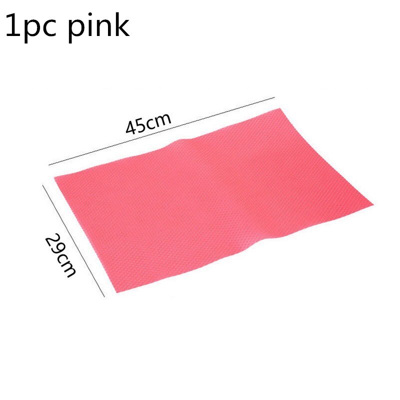 1pc/4 stuks koelkastmatten antifouling schimmel vocht op maat gemaakte matten koelkastmatten waterdichte siliconen mat geurvrij: 1 st 45 x 29cm roze