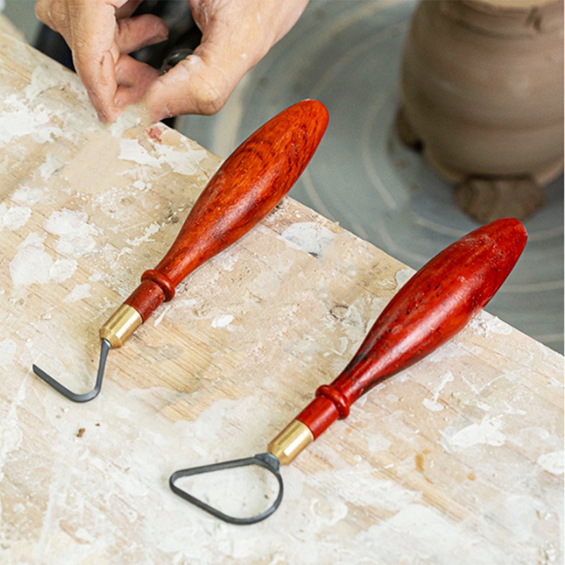 Herramientas de reparación de cerámica, cuchillo de anillo de textura de acero de tungsteno, escultura de cerámica DIY, herramientas de tallado de textura de raspado