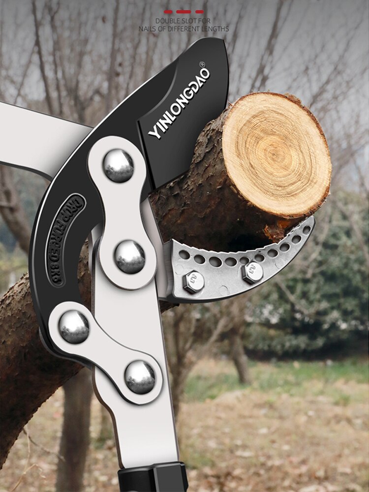 AI-ROAD Telescopic Long Pruning Scissor Hedge Anvil Shears Garden Tool Tree Branch Cutter Agriculture Hand Tool Ratchet Pruner