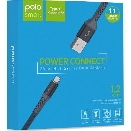 Polosmart psm 23 typ-c schnelllade- und datenkabel