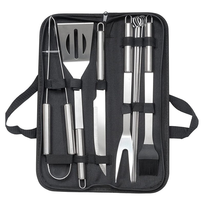 Precision Barbecueset | Roestvrij Stalen Tang & Spatel Voor De Barbecue