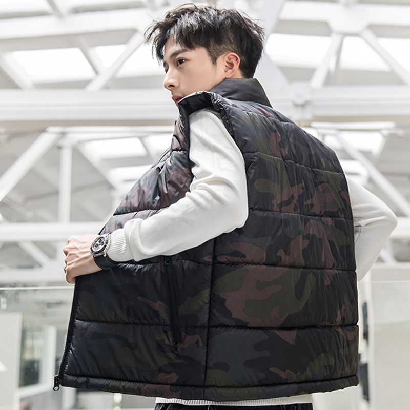 Chaleco de caballero camuflaje para hombre chaqueta sin mangas de invierno hombre Atumn cortavientos chalecos casuales ropa de ajustada XS-6XL 9997