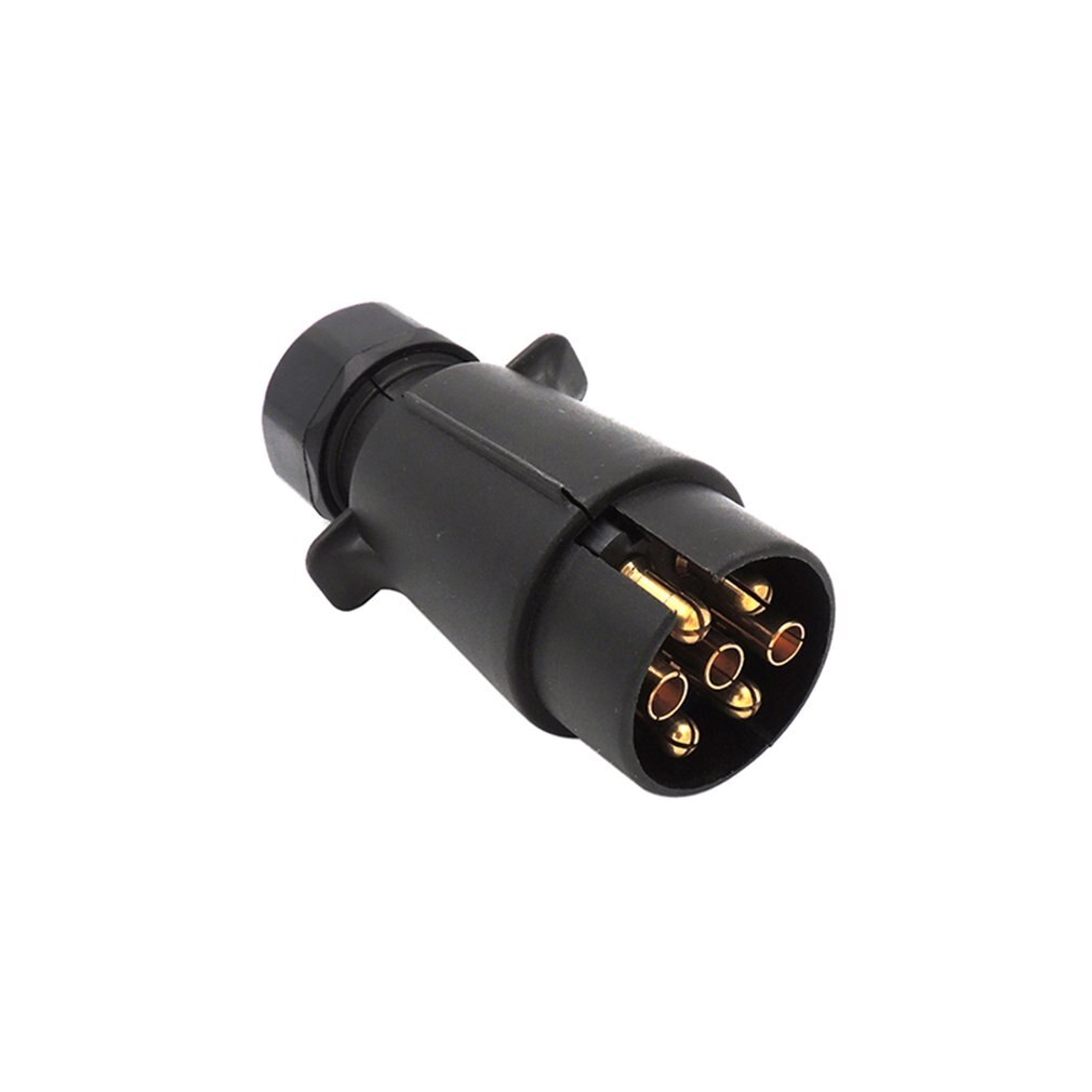 Newest European Car 7 Hole Socket Trailer Adapter Truck Interface Rv Power Cord Socket Waterproof Connector 12V