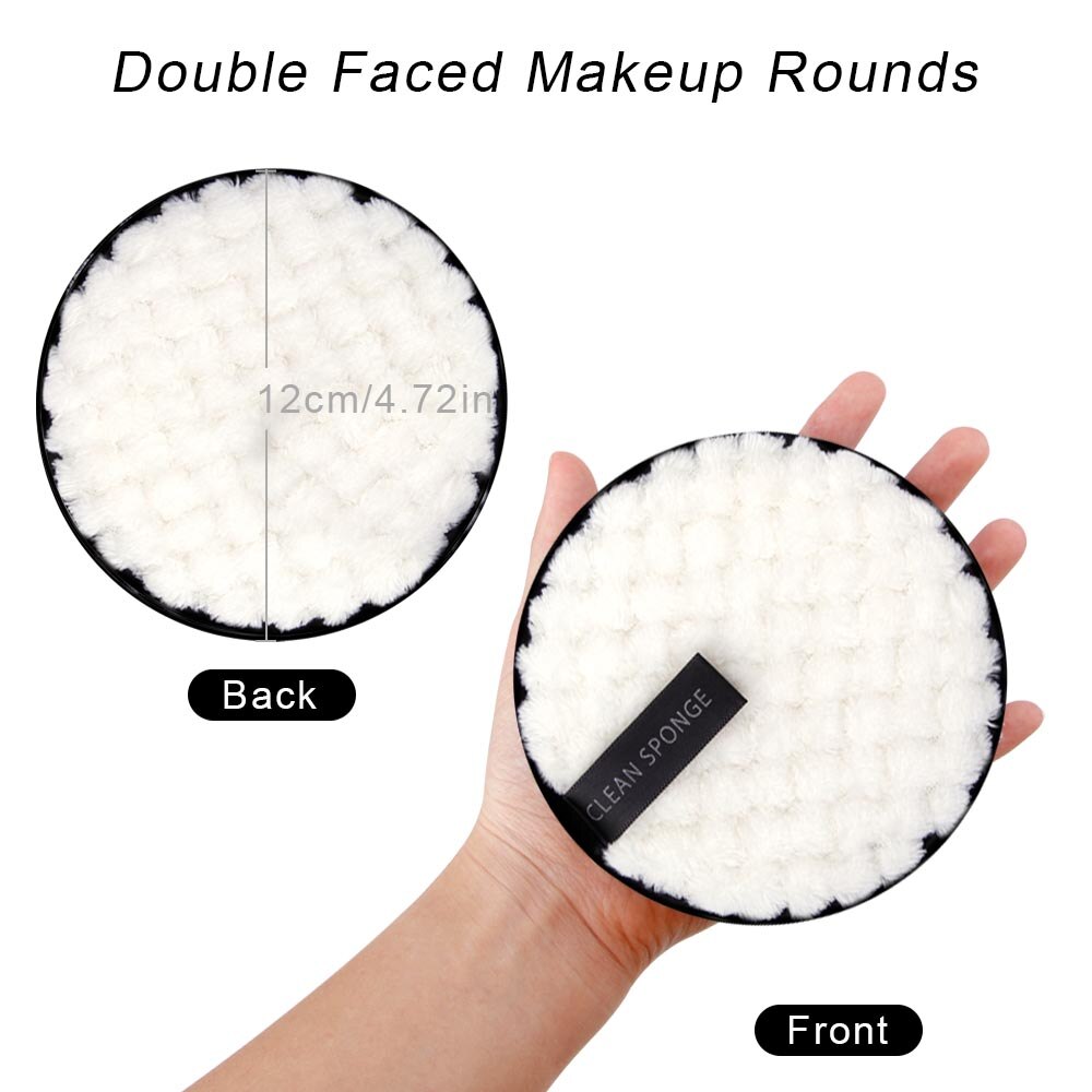 1/2 stk makeup remover klud genanvendelig renseserviet make up remover håndklæde mikrofiber genanvendelig make-up disk ansigt kosmetik værktøj
