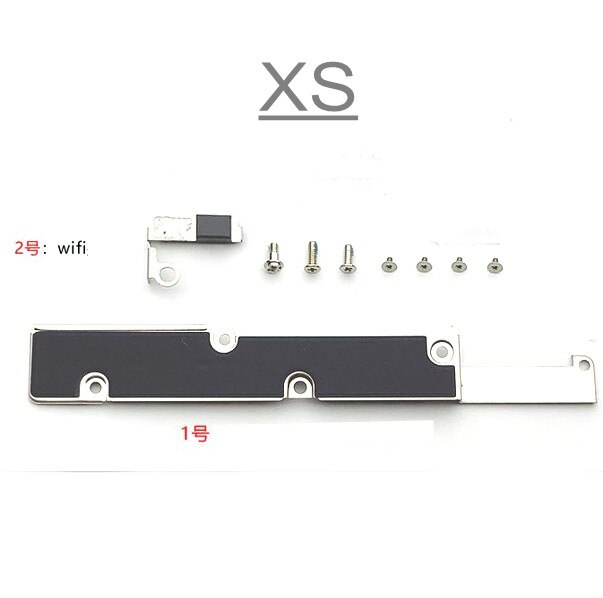 1einstellen 2Stck Für iPhone X XS MAX XR kleine teile metall eisen halterung Schild Platte batterie Dock ladegerät vordere kamera wifi biegen schrauben