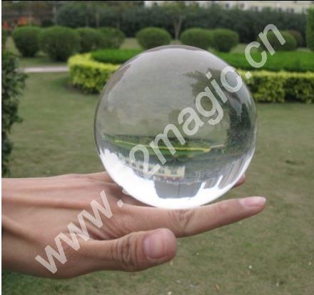 Bola de cristal acrílica Ultra clara (100 MM)-truco, pelota de malabares de contacto, accesorios, mentalismo, escenario, primer plano, juguetes de Magia, broma