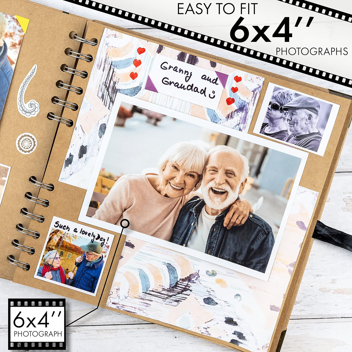 1-teiliges DIY-Bastelalbum, Scrapbooking, Papier, Bildalbum für Hochzeit, Jahrestag, , Fotoalben, Sammelalbum, Faltseite, DIY Albu