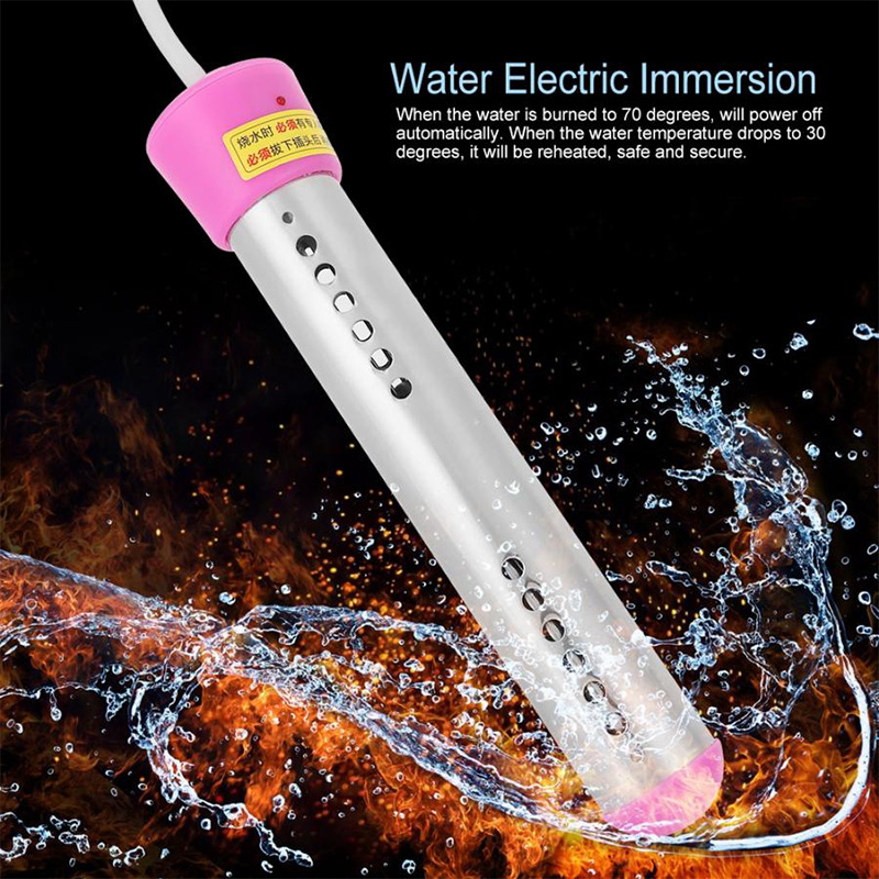 2000W/3000W Electric Heater Boiler Water Heating Element Portable Immersion Suspension Bathroom Swimming Pool 110V/220V