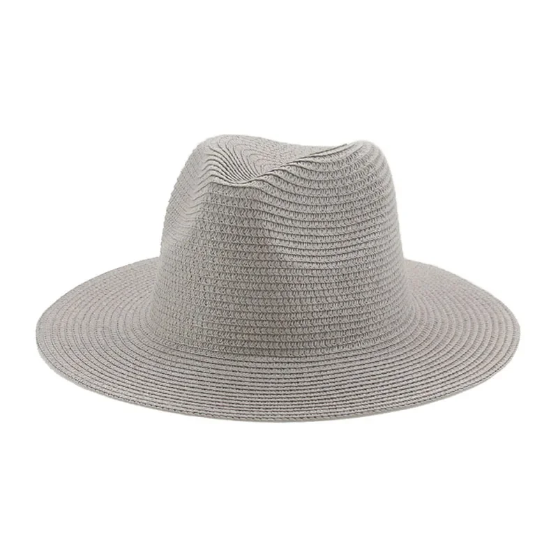 Vrouwen Hoeden Grote Rand 11Cm Mannen Vrouwen Kaki Wit Zwart Stro Hoeden Zon Strand Vrouwen Zomer Emmer Hoeden sombrero De Mujer: MULTI