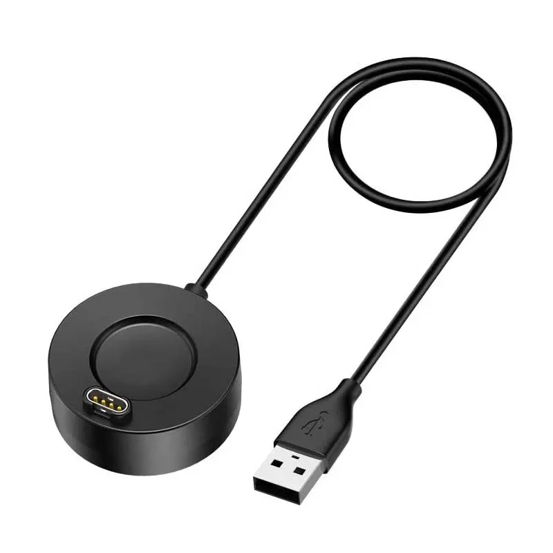 Charger Dock for Garmin Vivoactive 3 4 4S/ Fenix 5 5S 5X 6 6S 6X / Venu 2 2S Sq USB Charging Cable Stand Station Date Syn: black