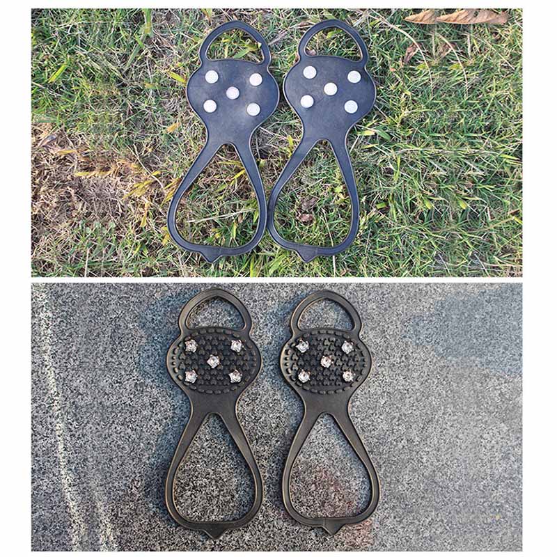 1 Paar Silicone Klimmen Antislip Schoen Grip Ijs Sneeuw Grips Cleat Over Shoe Spikes Studs Stijgijzers THJ99