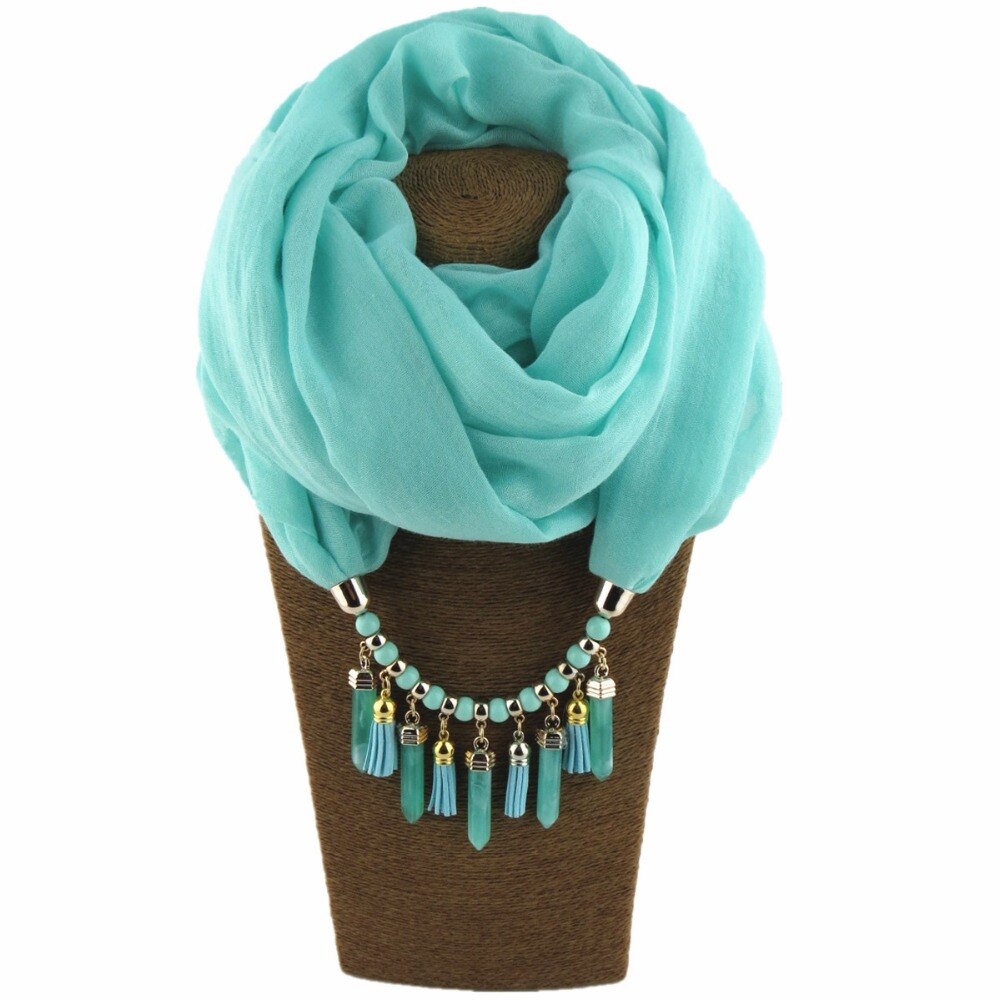 Ethtic Silk Scarf Necklace Neckerchief Scarves Tassels Women Printed Silk Muffler Scarfs Choker Statement Jewelry Luxury Bijoux