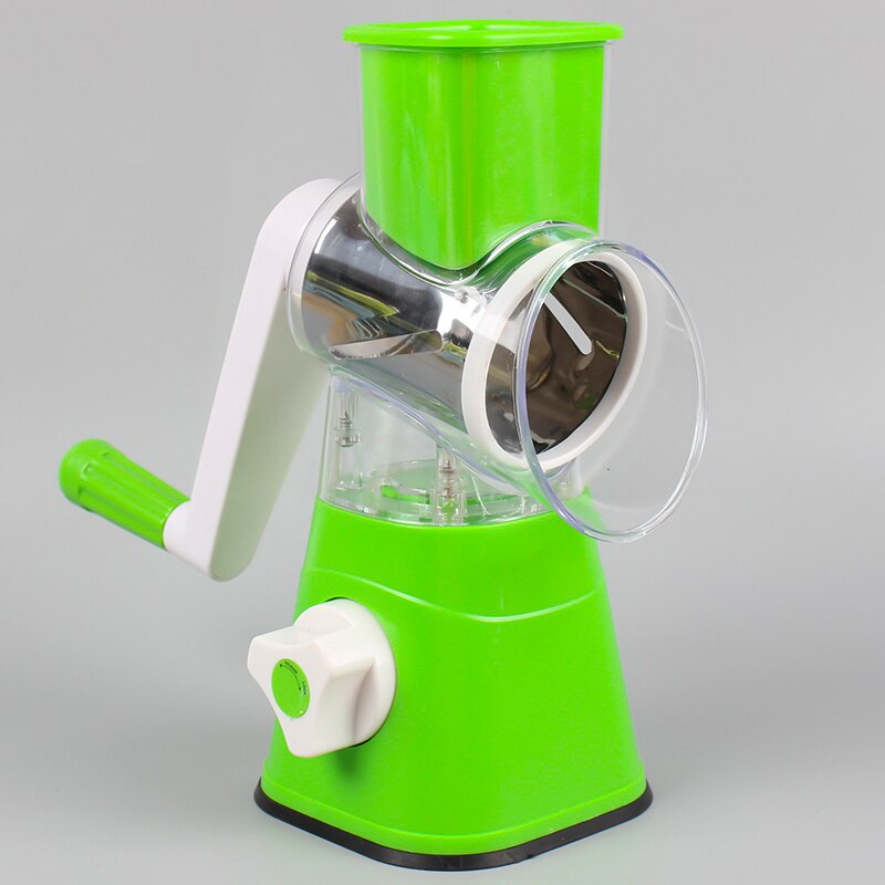 Hand Crank Vegetable Cutter 3 in 1 Stainless Steel Grater Slicer Grind Food Chopper for Vegetables Fruits Kitchen