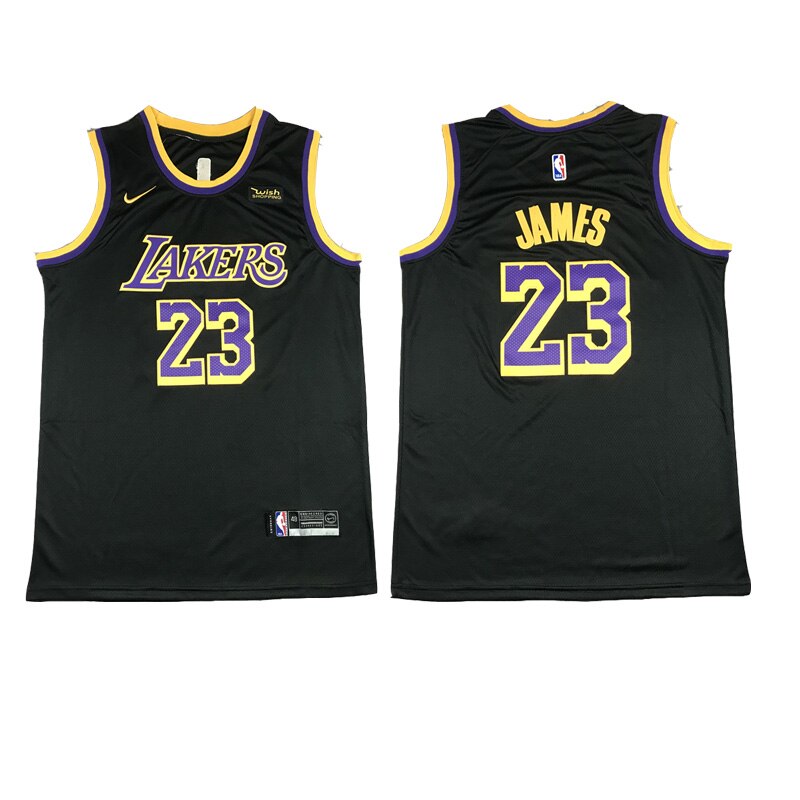 2021 męskie Los Angeles Lakers Anthony Davis #3 Kobe Bryant #24 LeBron James #23 zarobiona edycja koszulka czarna: 1 / Xl