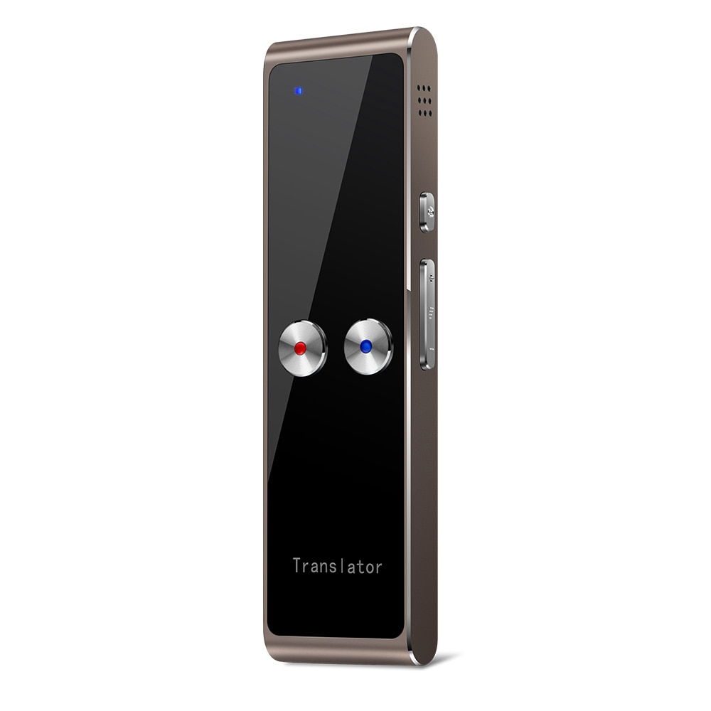 Traductor de voz T8 Multi-idioma portátil Smart Bluetooth traducción en tiempo Real para 68 idiomas en el extranjero viajes de negocios: Coffee